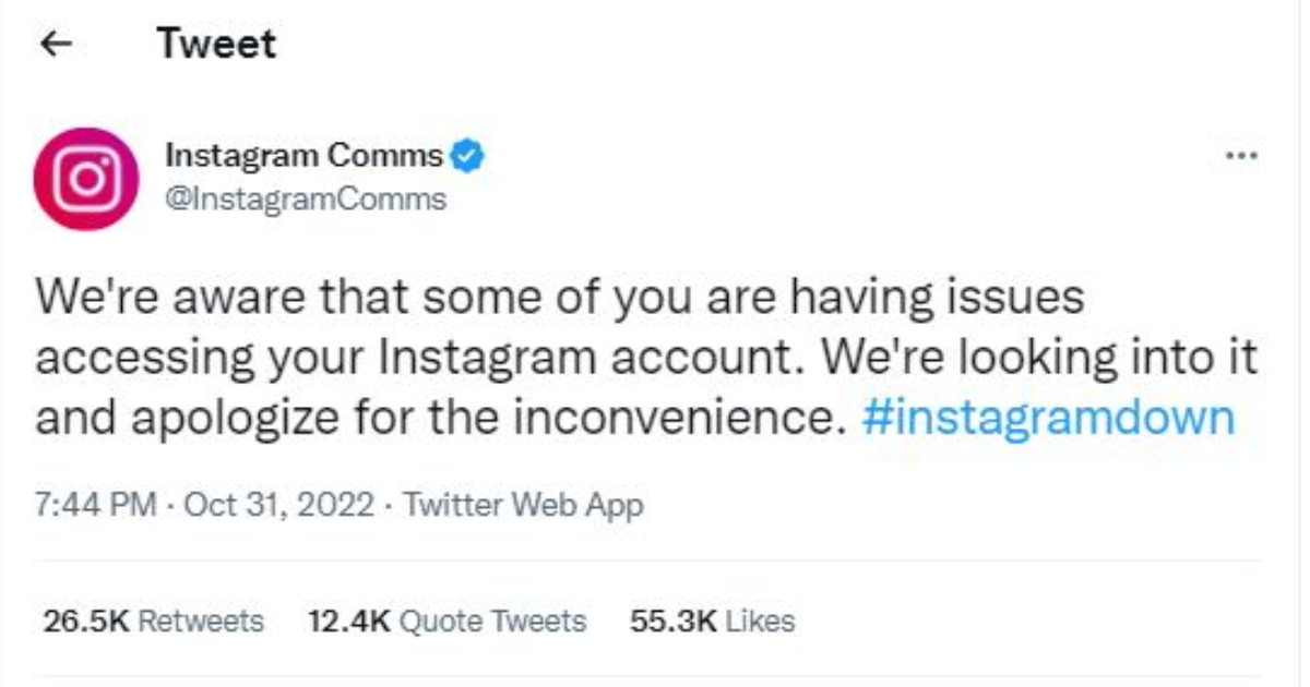 Millions of accounts suspended due to Instagram outage